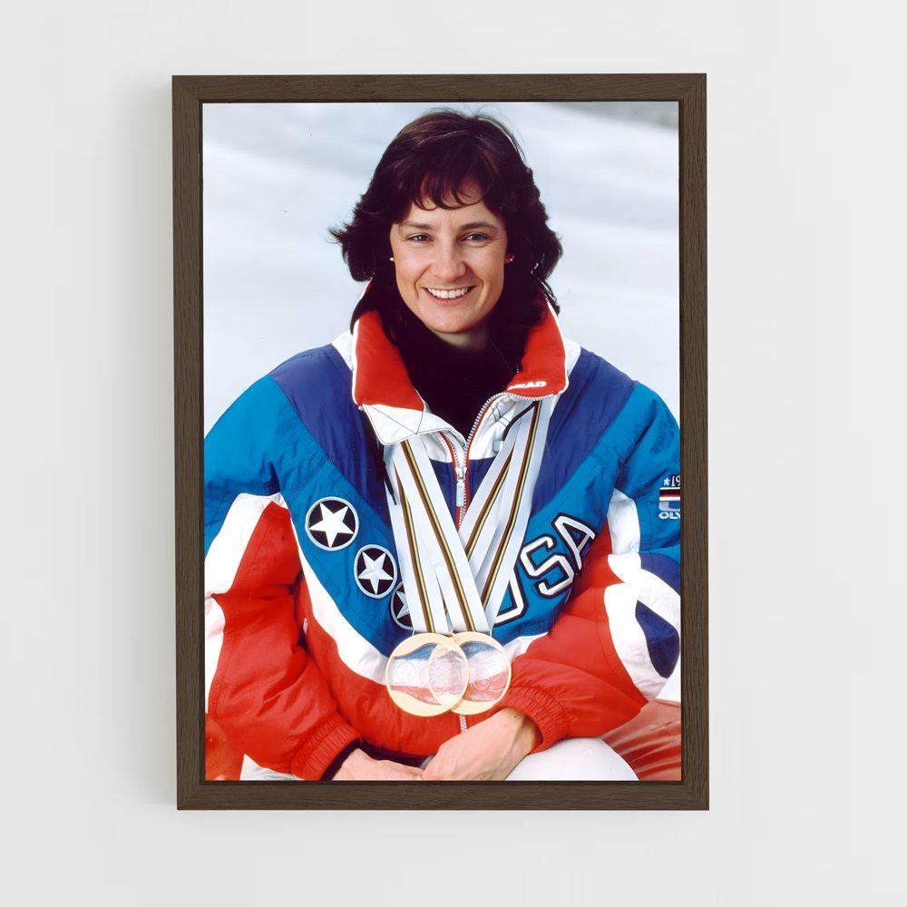 Poster Médaillée des Neiges – affiche Jeux Olympiques (vue 5)